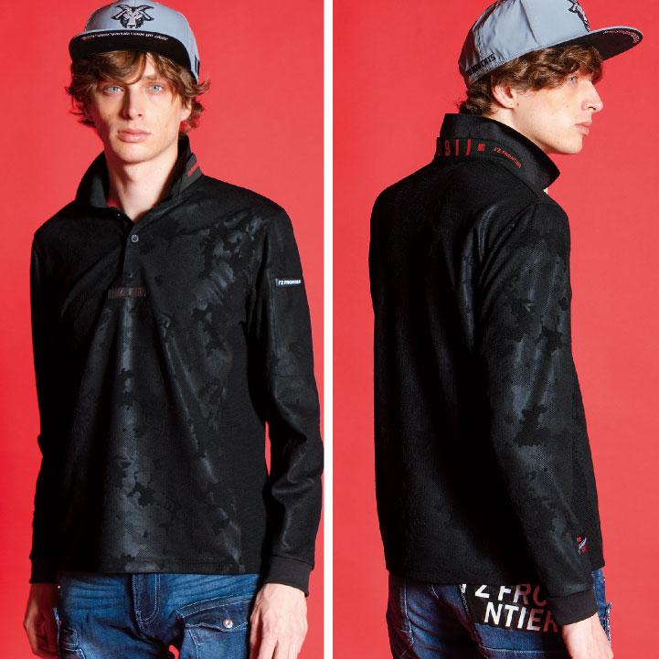 アイズフロンティア 長袖ポロシャツ 秋冬 上着 ストレッチ ジャガード おしゃれ カジュアル 作業服 ユニフォーム ゴルフ スポーツ I'Z FRONTIER if-911 |  | 09