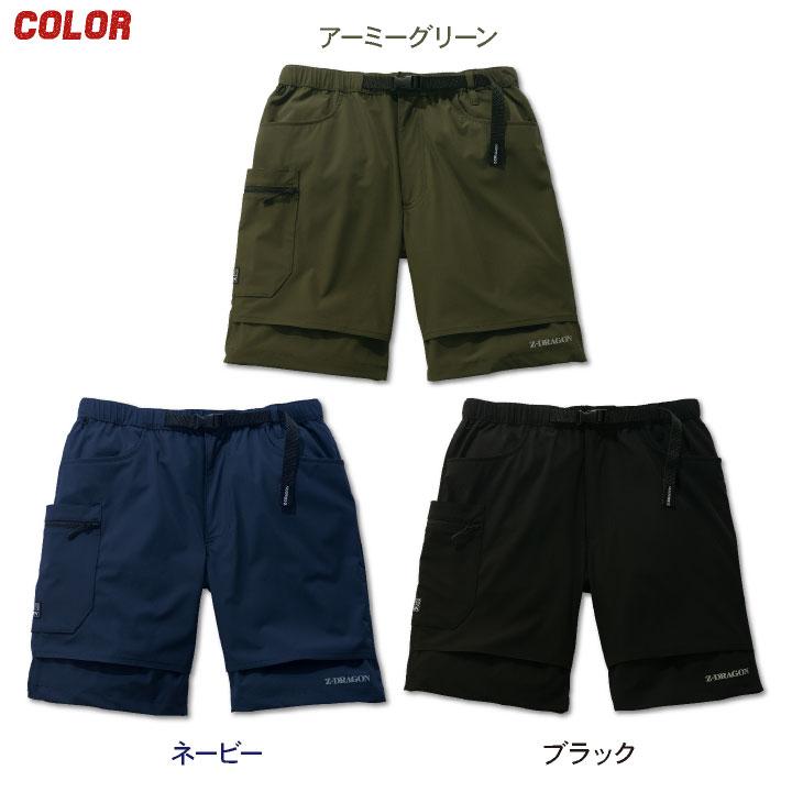 自重堂 Z-DRAGON 春夏 ストレッチ ショートパンツ 吸汗速乾 接触冷感 メンズ レディース かっこいい カジュアル 作業服 作業着 ジードラゴン jd-75162 | 自重堂 | 05