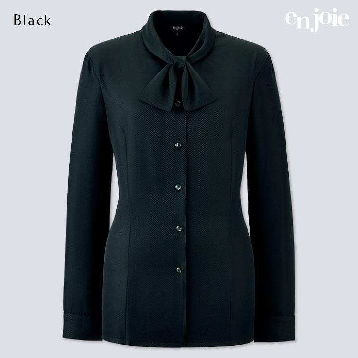 レディース 長袖シャツ ブラウス ワイシャツ オフィス OL 事務服 制服 5号 7号 9号 11号 13号 15号 白 黒 紺 ホワイト ブラック ネイビー ジョア jo-01252 |  | 07