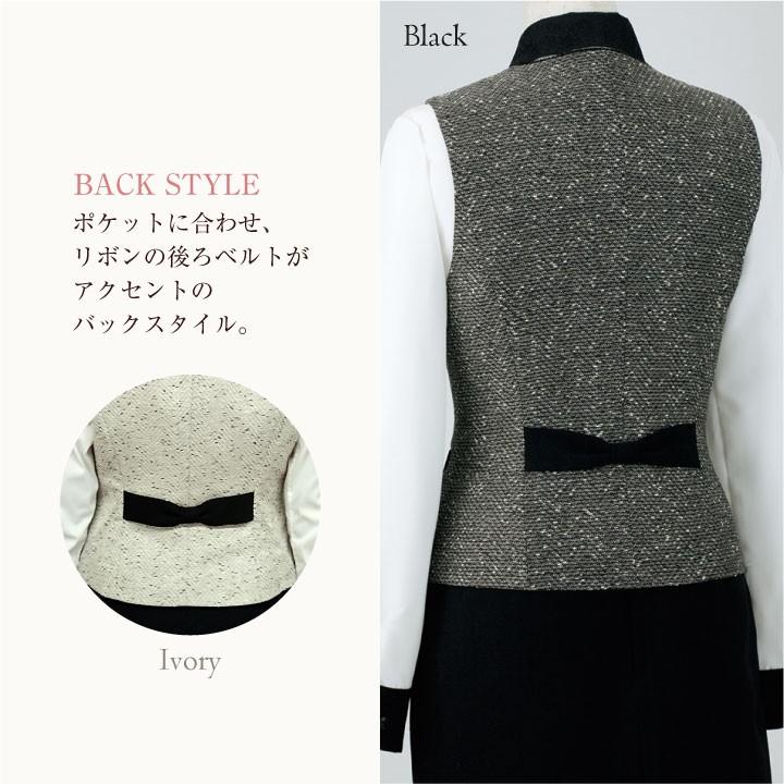 ベスト レディース アンジョア 事務服 制服 ジレ 仕事服 受付 接客業 ホテル レストラン enjoie jo-11680 | ジョア | 06