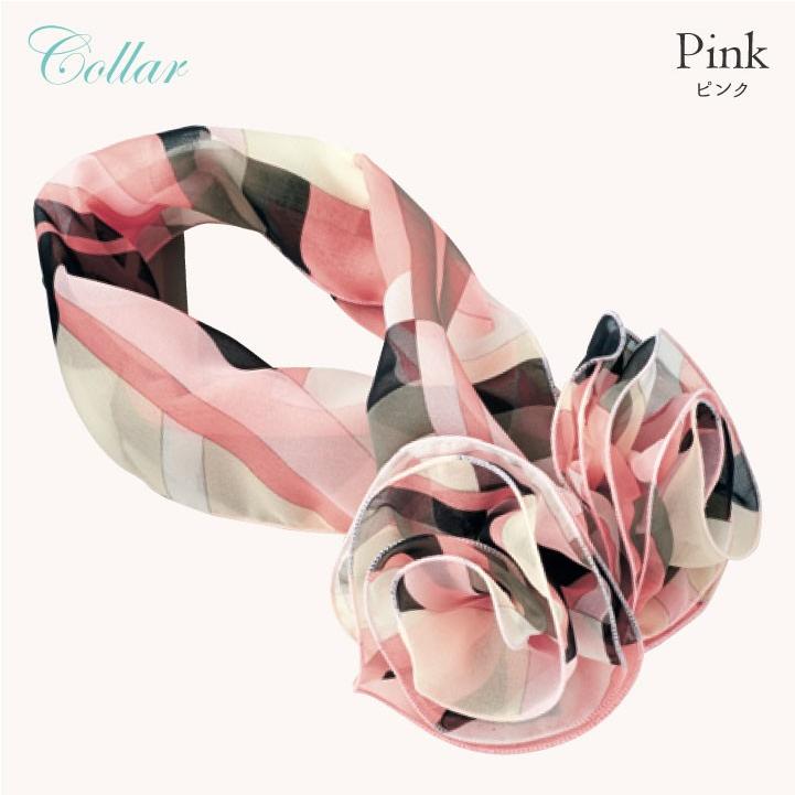 スカーフ コサージュ付き 花 アンジョア 事務服 オフィス 美容 医療 受付 接客 サービス レディース ピンク 飾り ワンタッチ 華やか 清楚 enjoie jo-op127 | ジョア | 05