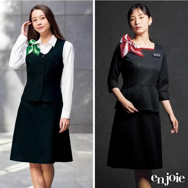 ジョア スカーフ リボン ブローチ ストライプ柄 オフィス 事務服 受付 制服 ユニフォーム かわいい 赤 青 緑 レッド ブルー グリーン (ネコポス) jo-op183 |  | 06