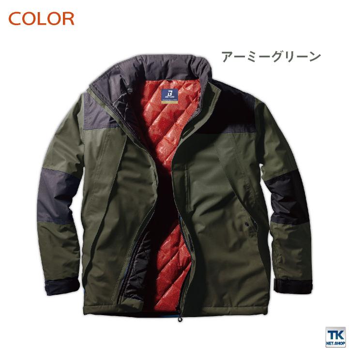 クロダルマ 防寒ジャケット 暖かい レインウェア 撥水 防寒着 秋冬 ブルゾン レインコート アウター かっこいい 合羽 アウトドア 登山 大きいサイズ kd-54374-bの画像