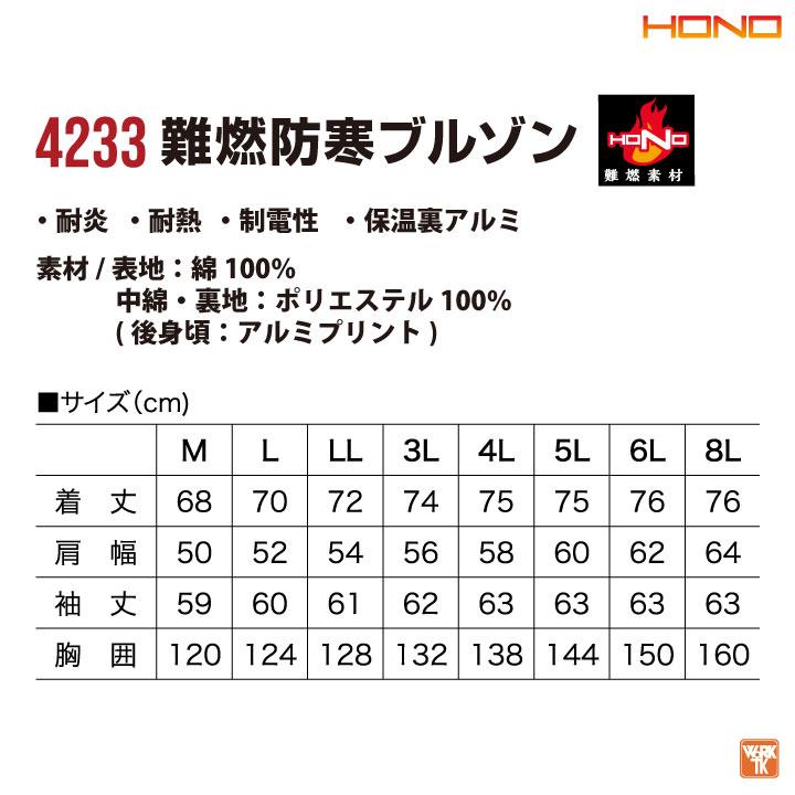 村上被服 HOOH 長袖防寒ジャケット 秋冬 防寒着 防炎服 ブルゾン 綿100% 難燃 作業着 耐炎 耐熱 制電 ジャケット メンズ レディース 鳳凰mh-4233 |  | 05
