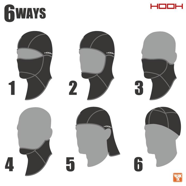 村上被服 ネックウォーマー 秋冬 防寒着 バラクラバ 作業着 フェイスマスク フェイスウォーマー ストレッチ メンズ レディース HOOH 鳳凰 ネコポス mh-481 |  | 02