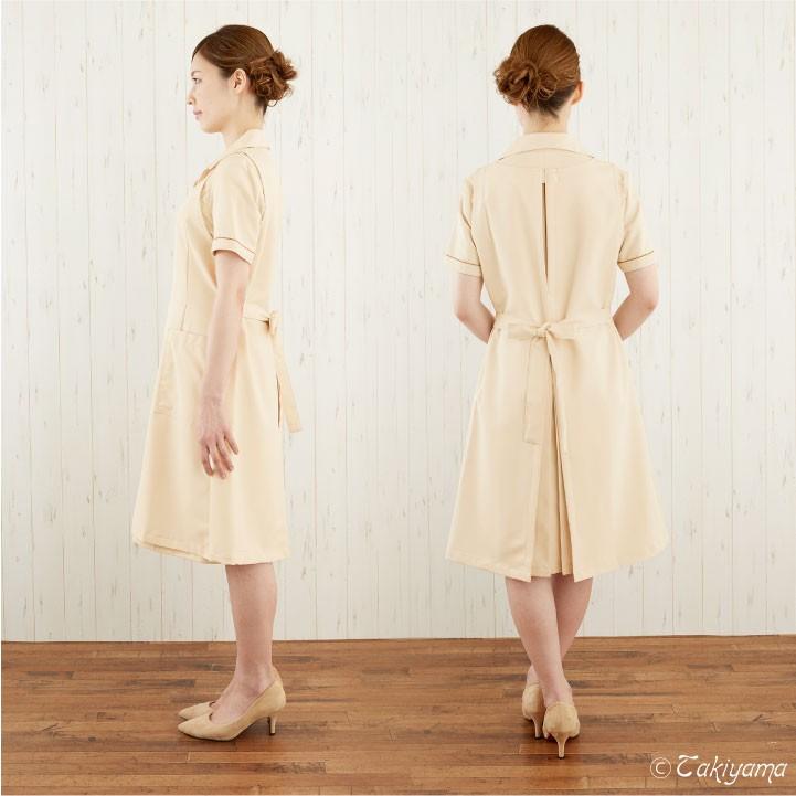 シロタコーポレーション エプロン ライトベージュ ブラック 透け防止 なめらかストレッチ エステ ネイル 美容部員 サロンスタッフ 受付 医療系 シロタ sc-e3097 | ブランド登録なし | 05