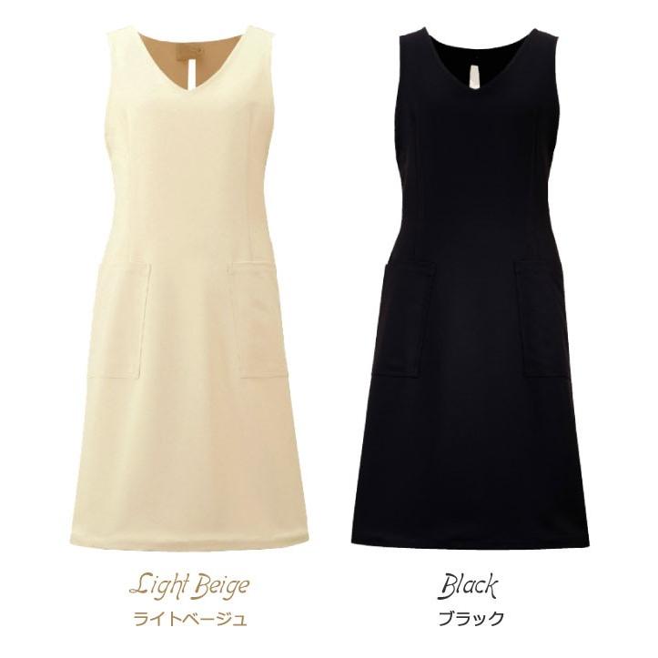 シロタコーポレーション エプロン ライトベージュ ブラック 透け防止 なめらかストレッチ エステ ネイル 美容部員 サロンスタッフ 受付 医療系 シロタ sc-e3097 | ブランド登録なし | 07
