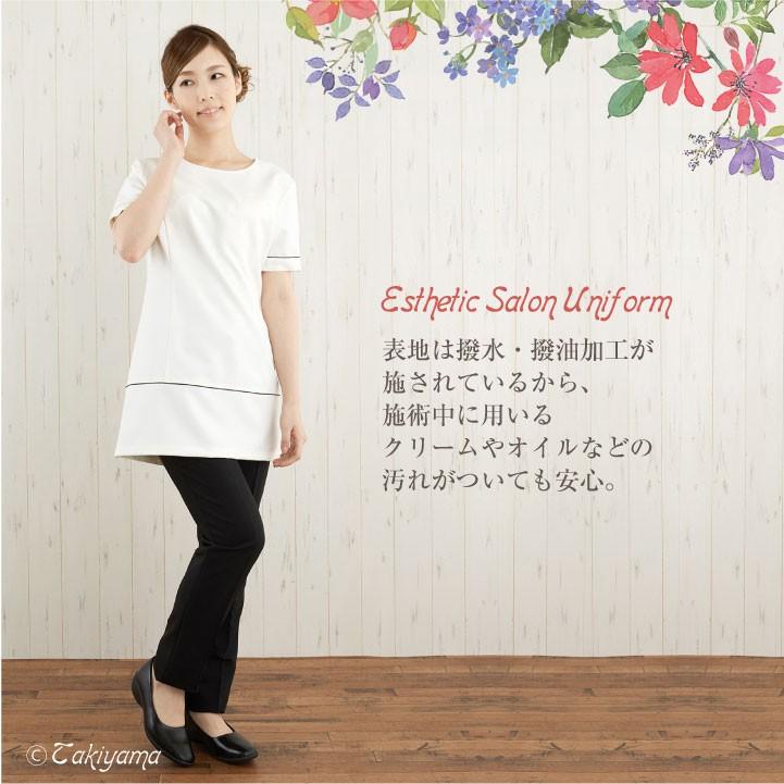 シロタコーポレーション ストレッチパンツ ストレート ライトベージュ ブラック 透け防止 エステ ネイル 美容部員 サロンスタッフ 受付 医療系 シロタ sc-e3131 | ブランド登録なし | 02