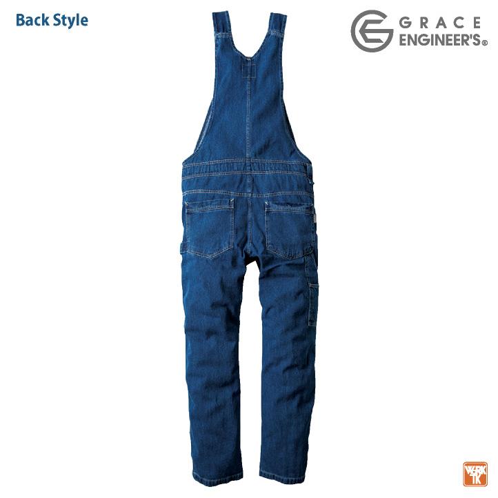 グレースエンジニア 綿100% デニム サロペット オーバーオール つなぎ 春夏 秋冬 作業服 作業着 カジュアル 酪農 農業 自動車整備 メンズ レディース sk-ge690 |  | 07