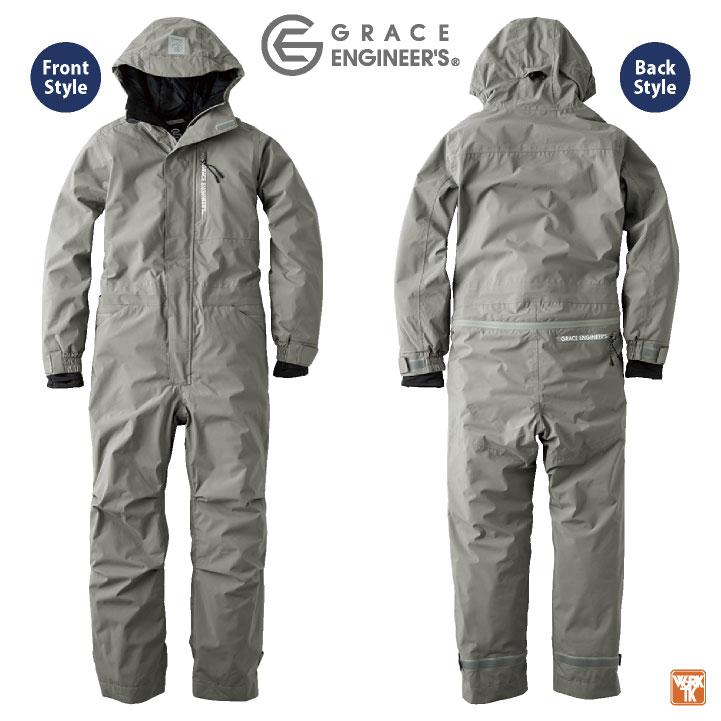 防寒 ツナギ 防水 防風 防寒着 秋冬 オーバーオール メンズ レディース 作業着 作業服 酪農 板金 塗装 整備 アウトドア 釣り グレースエンジジア sk-ge770 |  | 05