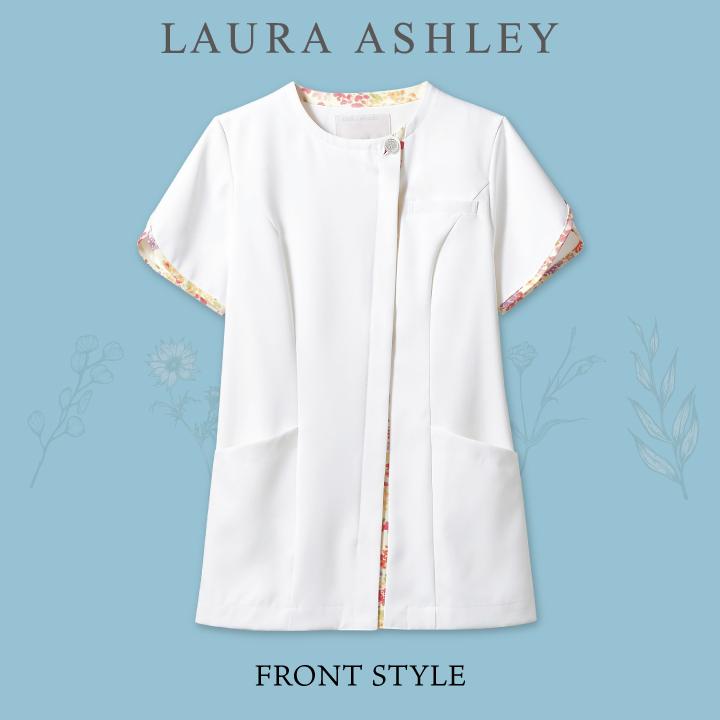 ローラアシュレイ LW802 ナースジャケット レディース 住商モンブラン 白衣 医療用 ナース服 看護師 介護士 デンタル エステ 半袖 ジャケット sm-lw802 | LAURA ASHLEY | 09