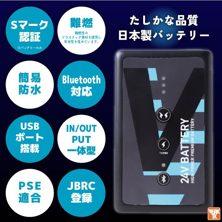 バッテリー ファンセット 空調風神服 サンエス ファン ななめ (空調
