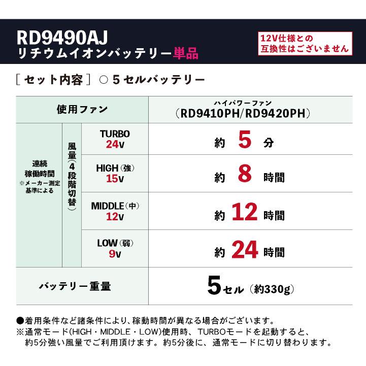 サンエス 空調風神服 24V バッテリー 春夏 バッテリー単品 空調作業服