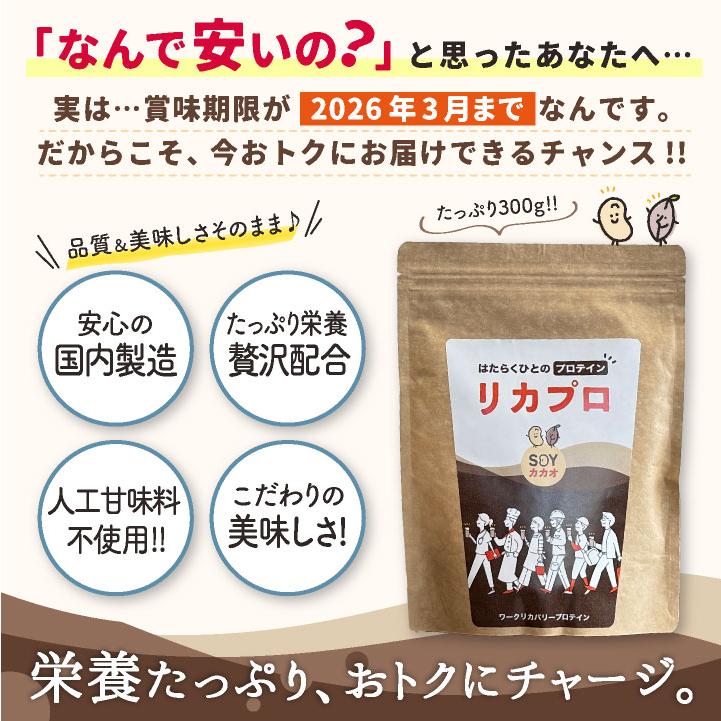 ＼1000円ポッキリ 送料無料 訳あり大特価！／賞味期限間近26年3月 ソイプロテイン アウトレット カカオ 美味しい チョコ マルチプロテイン (ネコポス) tk-1001 |  | 01
