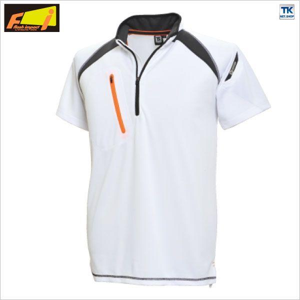 TS DESIGN 半袖ハーフジップシャツ スポーツウェア FLASH IMPACT 消臭・吸汗速乾 半袖シャツ 春夏 tw-5015 | TS DESIGN | 03