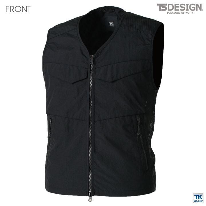 TS DESIGN TS DESIGN DELTA ナイロン ワークベスト 作業服 作業着 補強