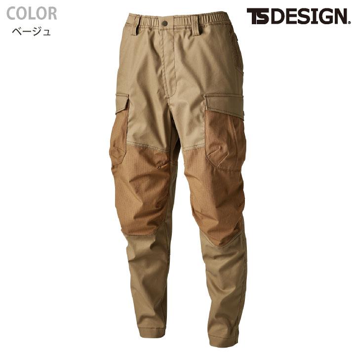 TS-DESIGN 藤和 ニッカーズ カーゴパンツ リブ付 秋冬 パンツ ストレッチ ウエストゴム 鳶 作業服 仕事服 おしゃれ ワークパンツ 作業ズボン ズボン tw-55354 | TS DESIGN | 06