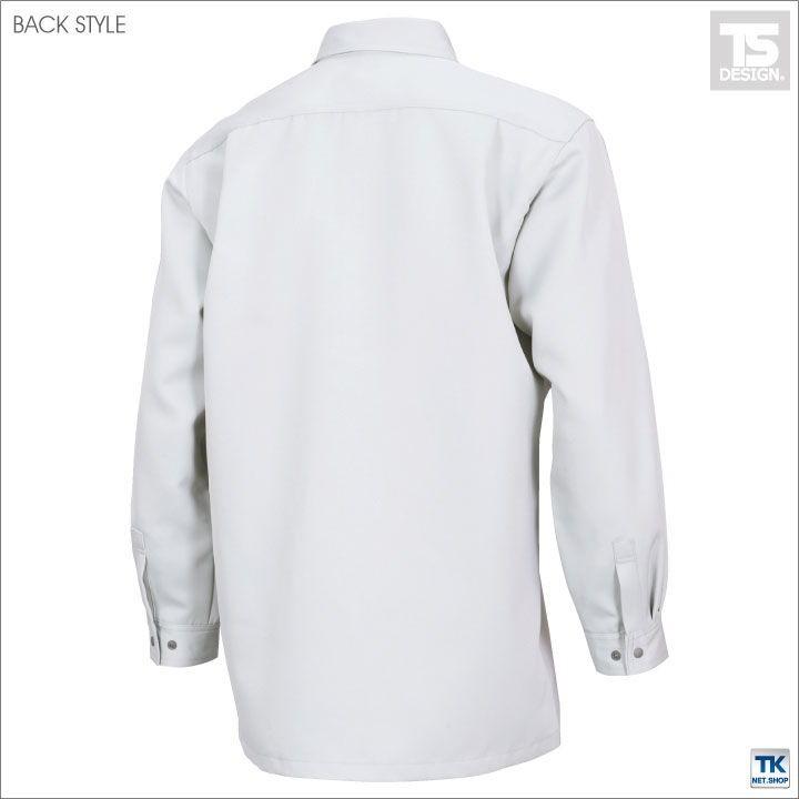 TS DESIGN 長袖シャツ 作業服 作業着 作業シャツ 秋冬 SCUTUM ストレッチツイル tw-7115-b 爆買 | ブランド登録なし | 03