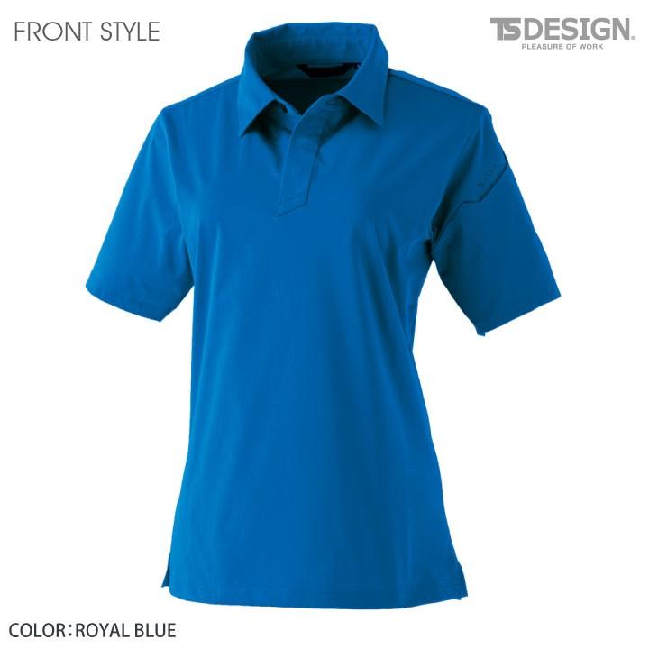 TS DESIGN 4D レディースショートポロシャツ 作業服 作業着 半袖ポロシャツ ストレッチ 吸汗速乾 形状安定 帯電防止 レディース 春夏 tw-910551 | ブランド登録なし | 06