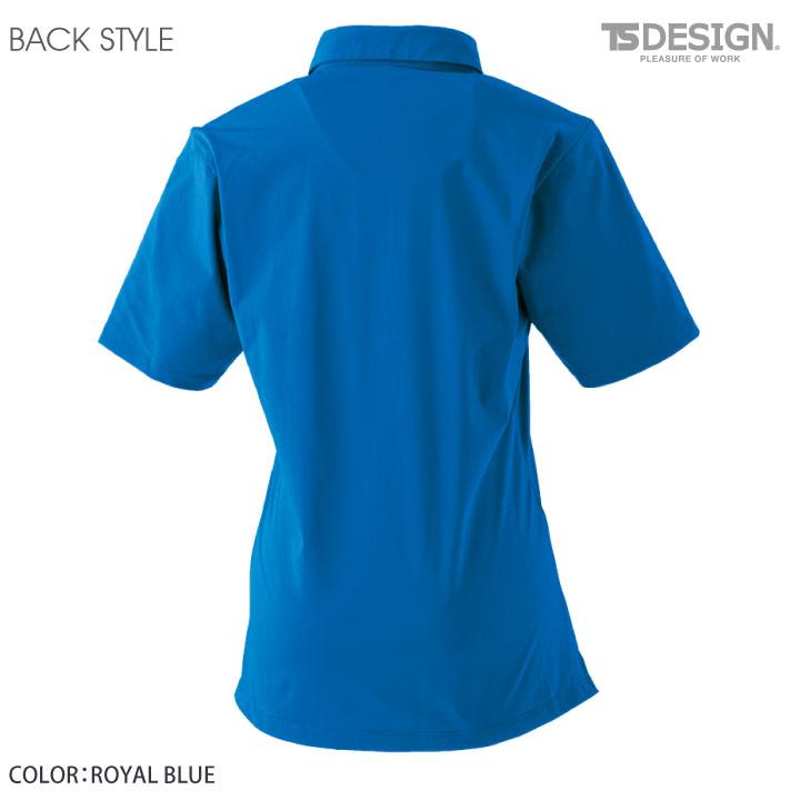 TS DESIGN 4D レディースショートポロシャツ 作業服 作業着 半袖ポロシャツ ストレッチ 吸汗速乾 形状安定 帯電防止 レディース 春夏 tw-910551 | ブランド登録なし | 07