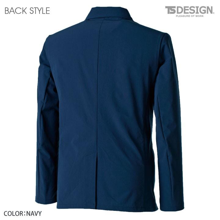 TS DESIGN 4D ステルスメンズジャケット ストレッチ 吸汗速乾 形態安定 帯電防止 TOWA ジャケット 営業 仕事着 無地 年間 スーツ 春夏 秋冬 長袖 tw-9136-b | ブランド登録なし | 10