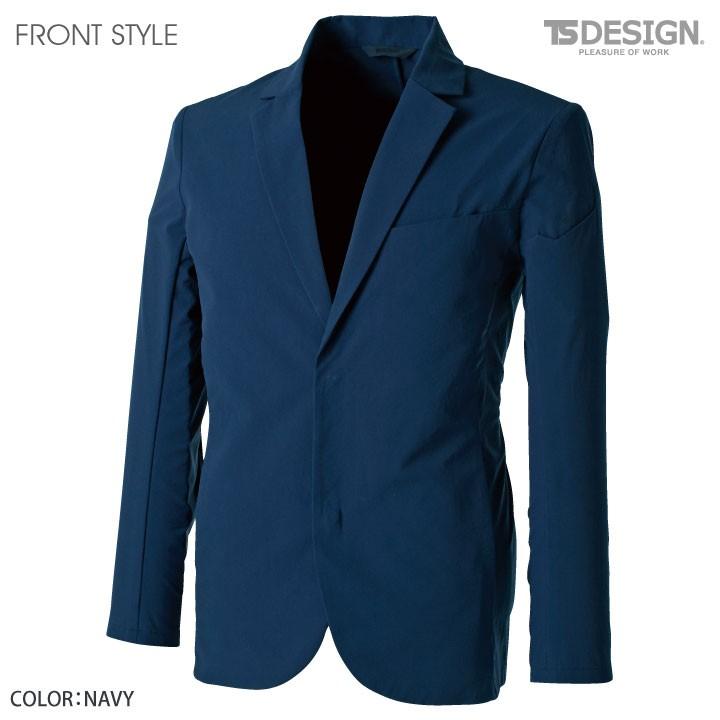 TS DESIGN 4D ステルスメンズジャケット ストレッチ 吸汗速乾 形態安定 帯電防止 TOWA ジャケット 営業 仕事着 無地 年間 スーツ 春夏 秋冬 長袖 tw-9136-b | ブランド登録なし | 09