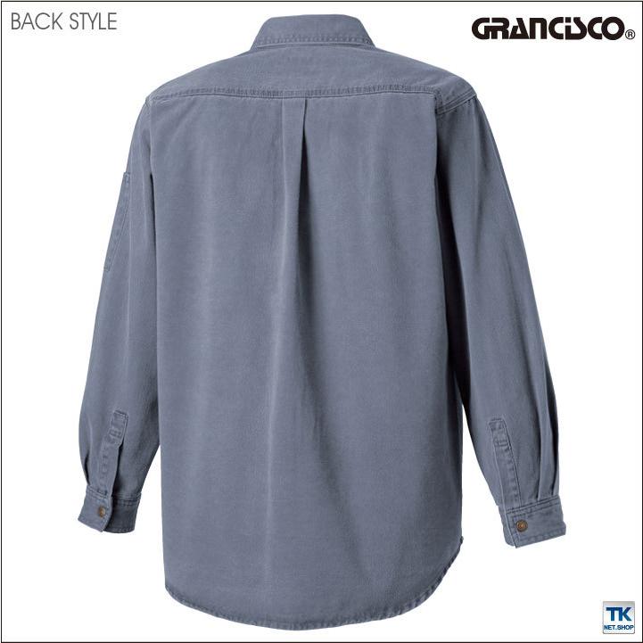 長袖シャツ 作業着 作業服 グランシスコ ワークウェア ピーチ起毛 チノクロス 収納ポケット ユーズド感 おしゃれ タカヤ 秋冬 GRANCISCO ty-gc2002 |  | 06