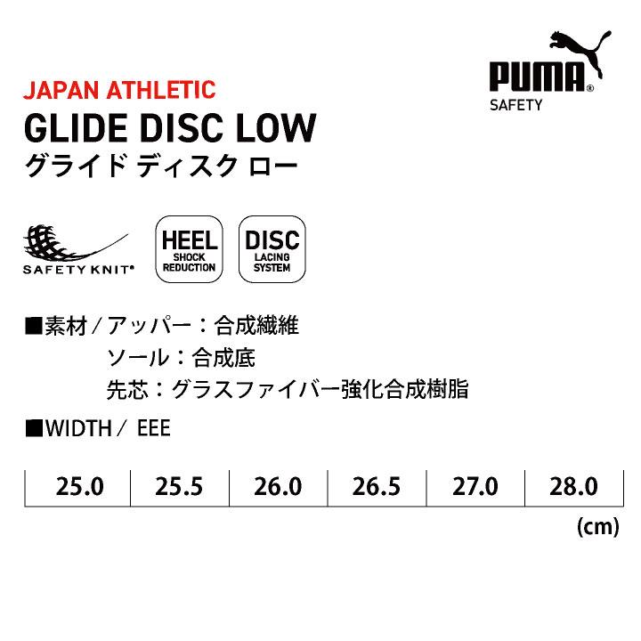 PUMA セーフティシューズ ダイヤル式 ローカット 樹脂先芯 軽量 グライドディスクロー 安全靴 作業靴 スニーカー 64.408.0 64.409.0 黒 緑 プーマ yn-64-4080 | PUMA | 14