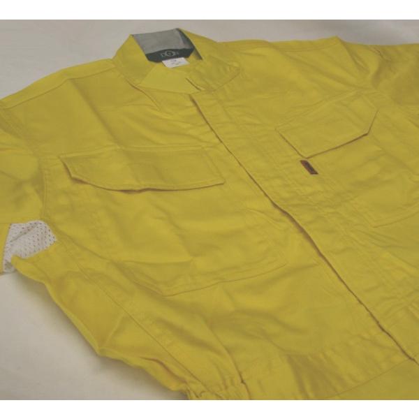 作業服 作業着 半袖つなぎ おしゃれ ツナギ カラフルカラー スタンドカラー シャーベットカラー つなぎ ツヅキ ヤマタカ 春夏 yt-118 |  | 01