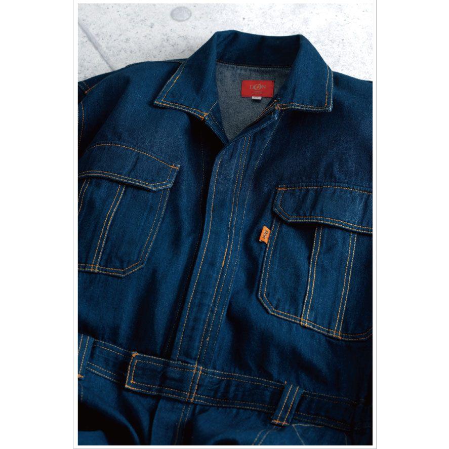 93 以上節約 長袖つなぎ ツナギ おしゃれ作業服 作業着 アメリカンスタイル デニムyt 2210サイズはs M L Ll 3l 4l 5l 6lまで対応 Dprd Jatimprov Go Id