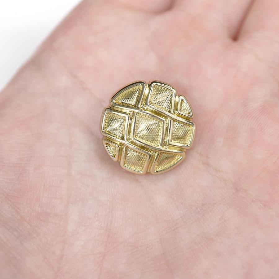 メタルボタン 網目模様 ゴールド 金 スーツ 8個入り【20mm】 コート ジャケット ブレザー フロント 袖口 B-120 | きらきらぷんぷん丸 | 06