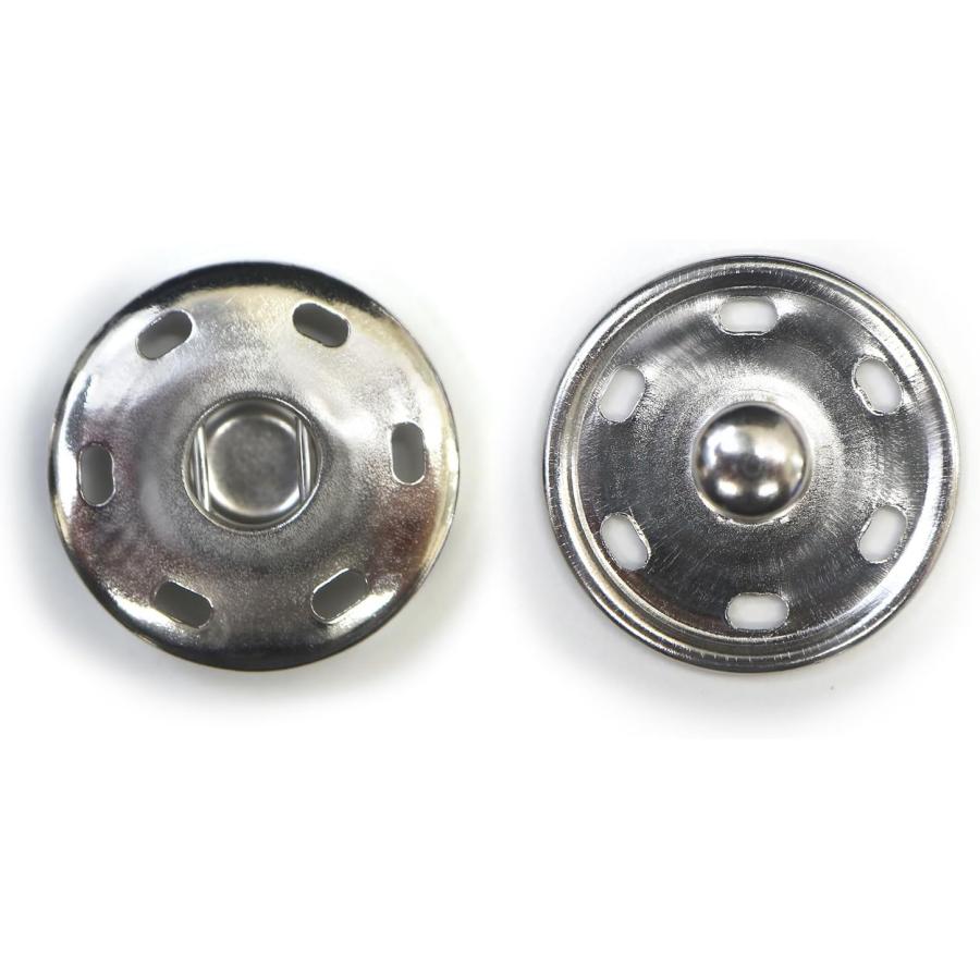 きらきらぷんぷん丸 スナップボタン シルバー 23mm 10組入り 縫い付け