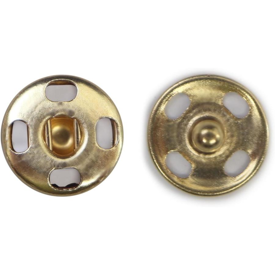 きらきらぷんぷん丸 スナップボタン ライトゴールド 10mm 10組入り