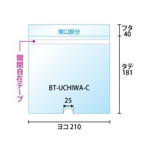 きらきらぷんぷん丸 うちわカバー コンパクトタイプ うちわ用OPP袋