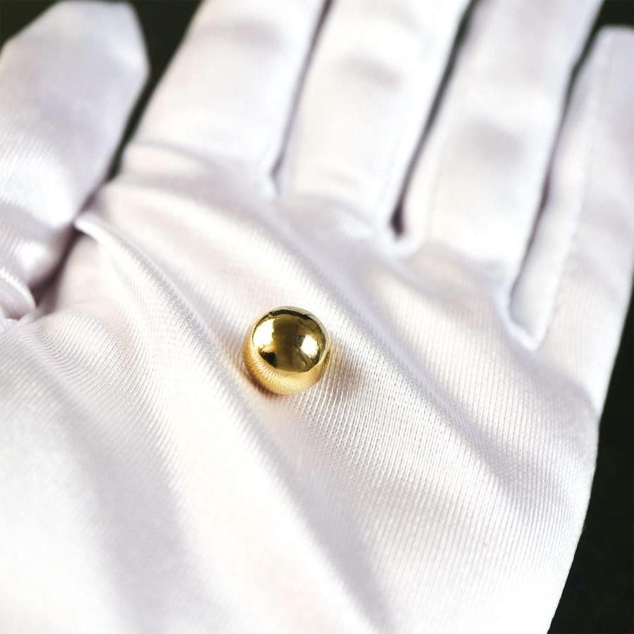 メタルビーズ ゴールド ラウンドビーズ 30個【10mm】パーツ 金 丸型 球体 穴あり 光沢 メタル メッキ 軽量 両穴 アクセサリー きらきらぷんぷん丸 CB-002 | きらきらぷんぷん丸 | 05