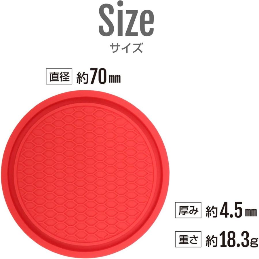きらきらぷんぷん丸 車 ドリンクホルダー コースター シリコン