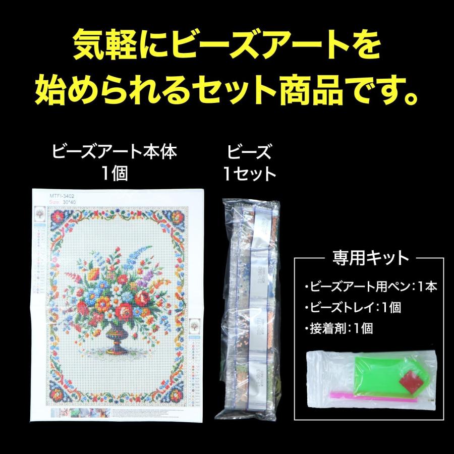 きらきらぷんぷん丸 ビーズアート キット 丸いビーズ 【カラフル