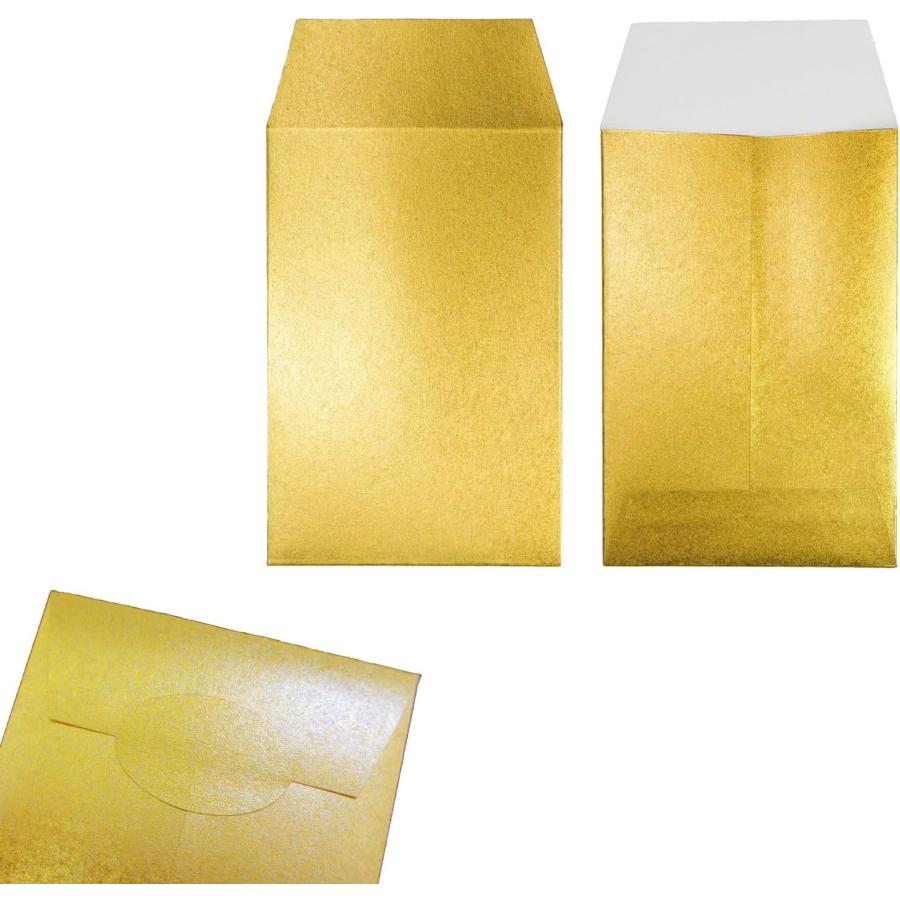 きらきらぷんぷん丸 金の封筒 金の封印シール付 艶消しゴールド 日本製