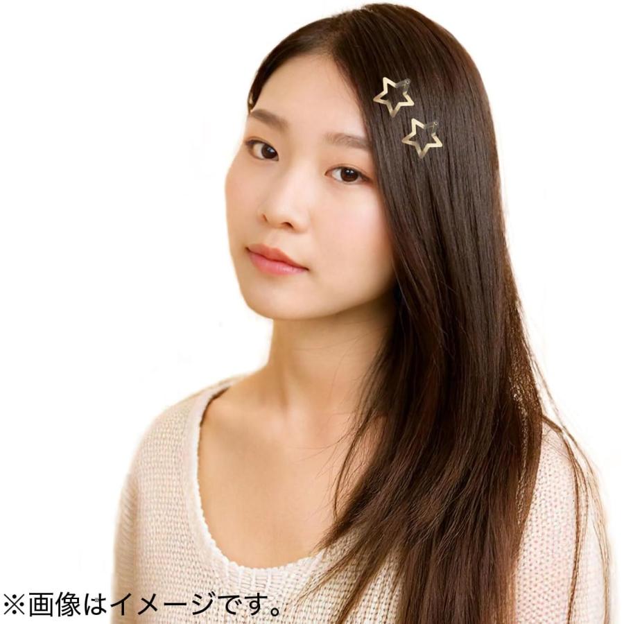きらきらぷんぷん丸 ヘアクリップ パッチンピン 星 五芒星 33mm 20個