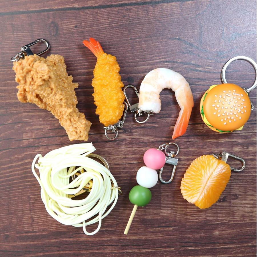 きらきらぷんぷん丸 食品サンプル キーホルダー 【ハンバーガー】 鍵