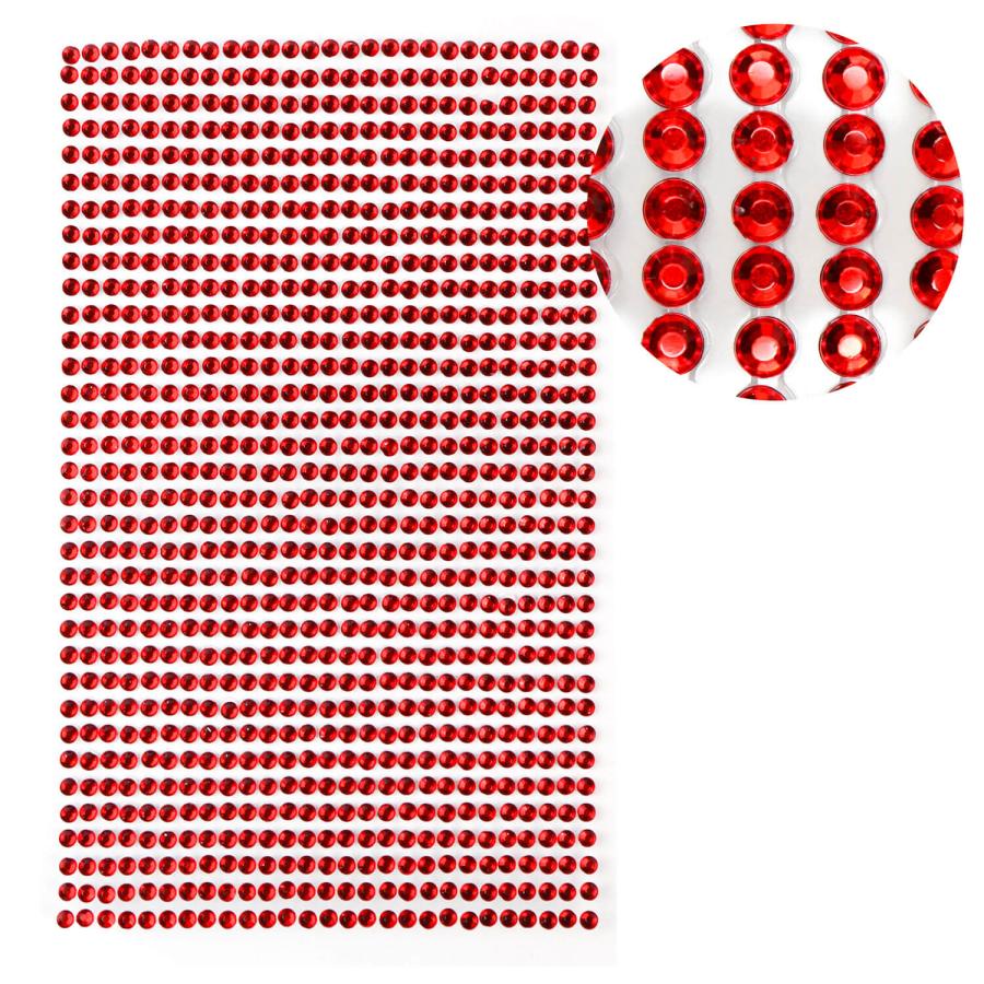 赤のストーン付きのモチーフがキラキラ情熱的で印象的です! Amazon.co.jp: ラインストーンシール デコシール ローズレッド