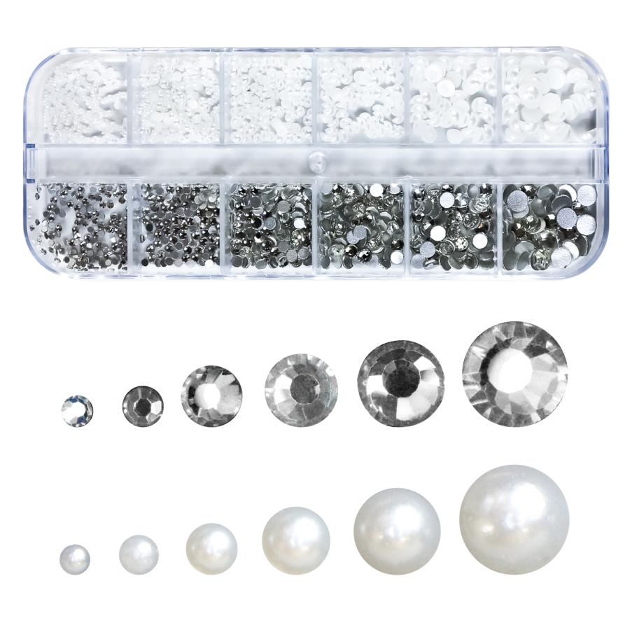 きらきらぷんぷん丸 ラインストーン パール クリスタル ネイルパーツ