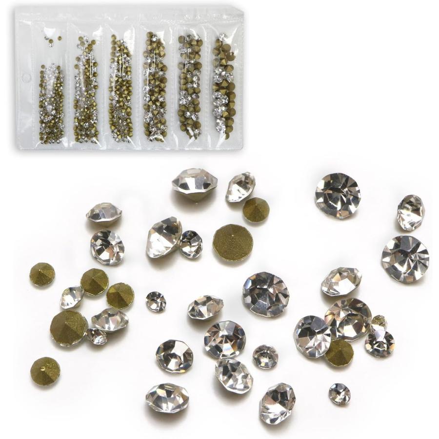 きらきらぷんぷん丸 ネイルパーツ ラインストーン Vカット【クリスタル