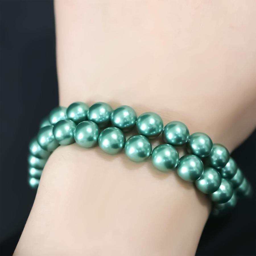 きらきらぷんぷん丸 貝パール パーツ グリーン ハンドメイド  