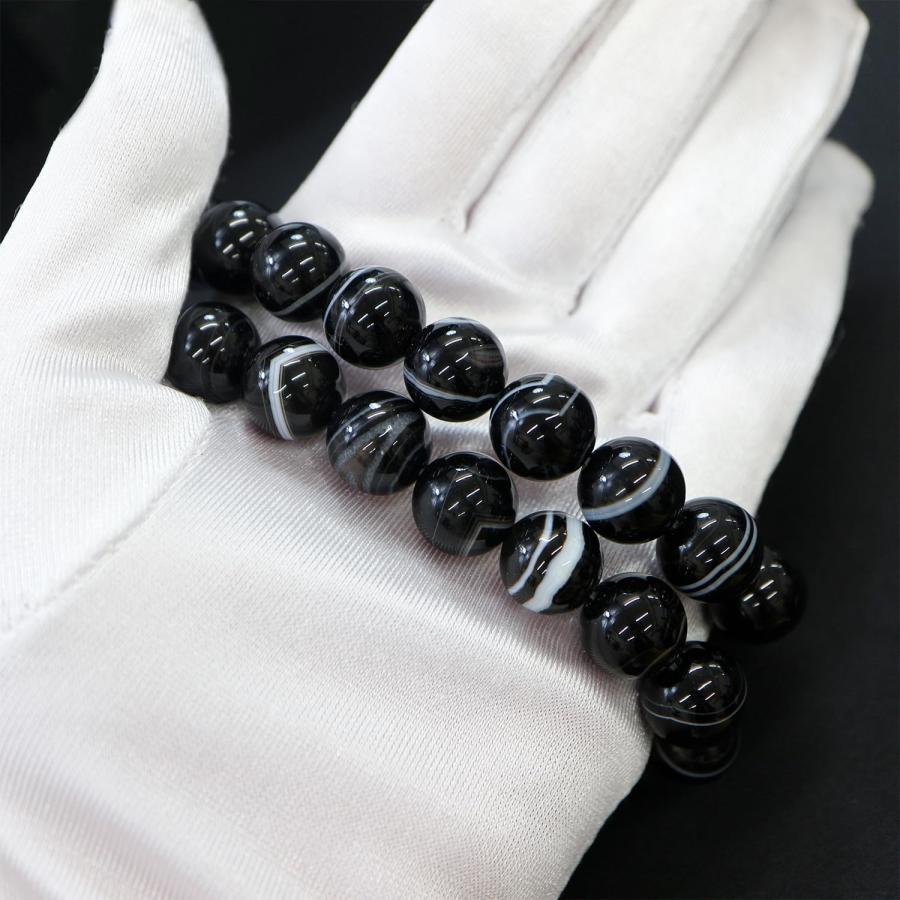 きらきらぷんぷん丸 【天然石】ブラックオニキス 黒めのう 黒瑪瑙