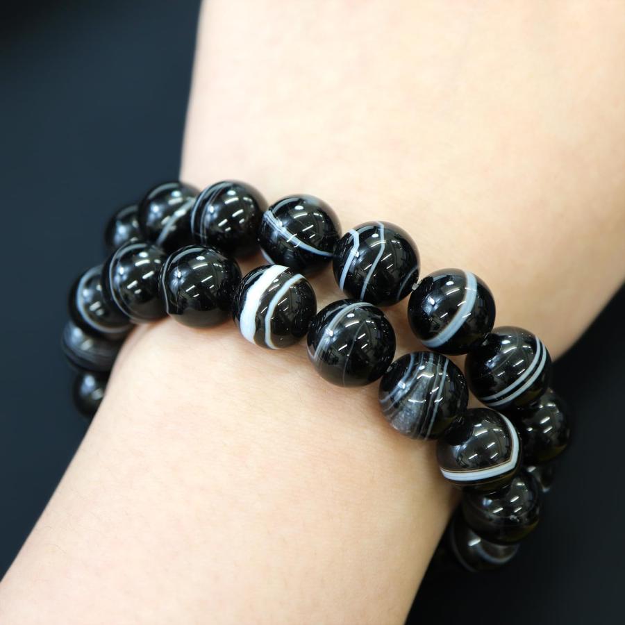 きらきらぷんぷん丸 【天然石】ブラックオニキス 黒めのう 黒瑪瑙