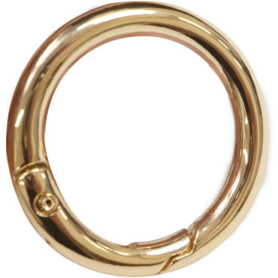 きらきらぷんぷん丸 カラビナ 丸型 30mm 【ゴールド】 金 10個入り