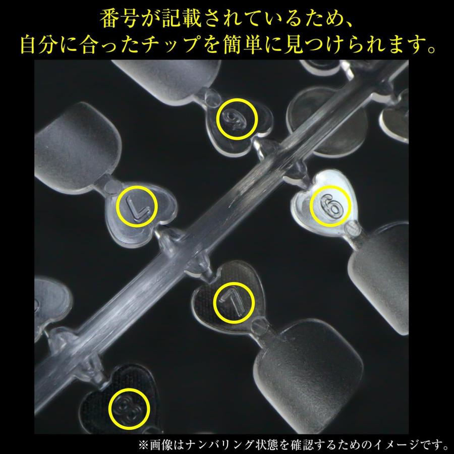 きらきらぷんぷん丸 ネイルチップ フット用 240枚 12サイズ 付け爪 足