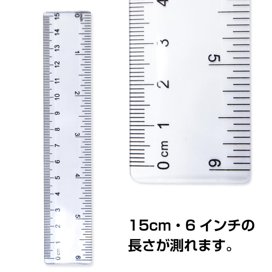 定規セット 15cm定規 分度器 三角定規 ものさし 文房具 きらきらぷんぷん丸 RL-001｜workupstore｜04