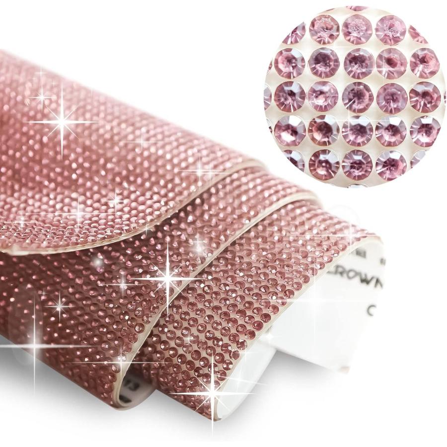 ラインストーンシール 粘着あり スマホ シート ステッカー A4大きめサイズ 【ライトアメジスト】1シート 240x400mm  S006 | きらきらぷんぷん丸